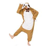 HENGRUI Adulte Unisexe Combinaison Pyjama Kigurumi Onesie Animal Cosplay Halloween Carnaval Costume Sleepwear Jumpsuit, Paresseux, M(156-167CM)