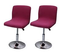 Hengshitong Housse de Tabouret de Bar Extensible, 2PCS Housse de Chaise Haute Imprimée pour Bar Couvre de Chaise de Salle à Manger Haute, Protecteur de Siège de Chaise de Salle à Manger #14