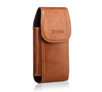 Hengwin Étui Ceinture pour Smartphone, Pochette de Téléphone Portable pour iPhone 17 Pro Max 16 Plus, 16 15 14 13 Pro Max Étuis pour Samsung S25 S24 S23 S22 Ultra S25+ Porte Monnaie en Cuir Véritable