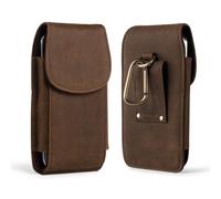 Hengwin Étui de Ceinture en Cuir pour iPhone 17 Pro Max 16 15 14 Pro Max 16 15 14 Plus, pour Samsung Galaxy S25 S24 S23 S22 Ultra 5G, S25+ Note 20 Ultra Holster Pouch, avec Clip de Ceinture