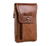 Hengwin étui de téléphone avec Clip de Ceinture, étui de Ceinture en Cuir véritable pour iPhone 17 16 15 14 13 Pro Max XS Max XR 14 15 16 Plus, Samsung Galaxy S25 S24 S23 S22 Ultra S25+