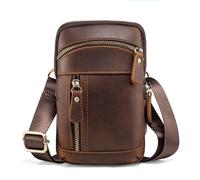 Hengwin étui en Cuir pour téléphone pour iPhone 16 Pro Max 16 Plus 15 14 13 12 11 Promax pour Samsung Galaxy S25 S24 S23 S22 Ultra S25+ S24+ S23+, Étui à Pince Ceinture Sac à Main à bandoulière