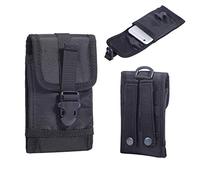 Hengwin Pochette de Ceinture pour Homme en Nylon, étui pour Téléphone Portable, pour iPhone 17 16 15 14 13 12 11 Pro, Samsung S25 S24 S23 S22 S21 Petit étui de Ceinture à Clip pour Carte de Visite