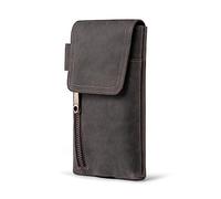 Hengwin Pochette en Cuir Véritable pour Hommes, Petit Porte Cartes pour Téléphone Portable pour iPhone 17 Pro Max, 16 Plus, 16 15 14 13 Pro Max, étui Téléphone pour Samsung S25 S24 S23 S22 Ultra S25+
