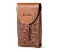 Hengwin Porte-Cartes de Ceinture pour Homme, étui de Ceinture pour Téléphone Portable, étui en Cuir Véritable Smartphone pour Samsung S25 S24 S23 S22 S21 S20 Ultra S25+, Petit Porte Monnaie de Poche