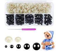 Hengxinc Lot de 220 Yeux de Securite Amigurumi Schwartz Kit