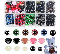 Hengxinc Lot de 240 Yeux de Securite Amigurumi Coloré Amigurumi Kit Yeux 10-14mm Yeux Securite Amigurumi Plastique Yeux de Sécurité Amigurumi Crochet Animal Doll Poupée Jouet en Peluche avec