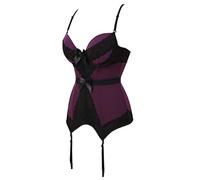Hengzhifeng Corset Chic Femme Burlesque Bustier avec Bretelles | Corset Halloween Vampire