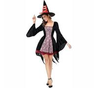 Hengzhifeng Robe Sorcière Gothique Party Fashion Costume Carnaval Halloween (Small, Rouge)