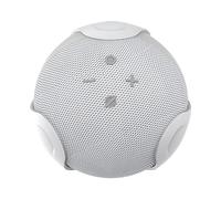 HENJUSH Support mural 2 en 1 pour Echo Dot 4ème génération, accessoires peu encombrants, crochet de sortie pour haut-parleur Smart Home Dot 4e génération (blanc)