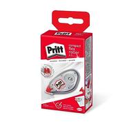 Henkel 11212 Pritt Compact Correcteur Dévidoir Ruban 6 mm x 10 m Réécriture Immédiate Idéal Écriture Manuelle Protection Embout Couleurs Assorties