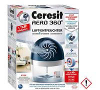 Henkel Ceresit Déshumidificateur d'air AERO 360° bleu, 450g de granulés inclus