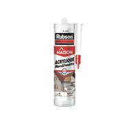 Rubson - Mastic acrylique Murs & Fenêtres - Blanc - Intérieur/extérieur - Cartouche 280 ml