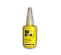 Henkel SICOMET 277454 Colle instantanée monocomposante en cyanoacrylate 50 g Jaune, Adhésif instantané