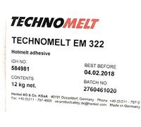 HENKEL TECHNOMELT EM 322, 12 KGS (24 SACS À 500G)