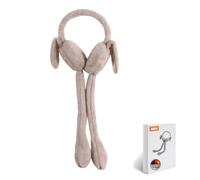HENKi Cache-oreilles pour enfants, filles et femmes - Hiver réglables - Cache-oreilles en laine - Poils rehaussés - Lapin en mouvement - Mouvement articulé - Tricoté - Fausse fourrure - Cache-oreilles