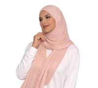 HENKi Hijab en jersey 100% coton Cotton pour femmes - Qualité premium - 180 x 100 cm, Extra Lang