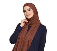 HENKi Hijab en jersey 100% coton pour femmes - Qualité premium - 180 x 100 cm, Extra Lang