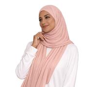 HENKi Hijab en jersey 100% coton pour femmes - Qualité premium - 180 x 100 cm, Extra Lang