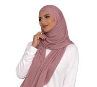 HENKi Hijab en jersey 100 % coton pour femmes - Qualité premium - 180 x 100 cm, Extra Lang