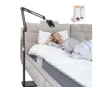 HENKi Support universel réglable pour tablette - Rotation à 360 degrés - En métal - Pour iPad/iPhoneX/iPad Pro ou autres appareils de 4,5 à 13 pouces - Noir