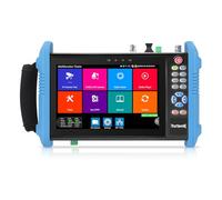 Henkion CCTV Tester 8K 32MP 4K 12MP IP Camera Testeur de Vidéosurveillance 7" IPS Tactile IPC-9800ADH Pro Supporte 8MP TVI/CVI/AHD/CVBS, Interface SFP 1CH, POE++ max 90W, Testeur de Câbles Réseau WiFi