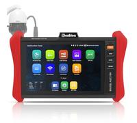 Henkion Testeur de Vidéosurveillance 4K 12MP Testeur de Caméras IP PoE++ Max 90W PoE CCTV Tester IPC 8 pouces IPS écran tactile, 1CH SFP, WiFi, Outils Réseau, Testeur de Câbles, Détection PoE E88