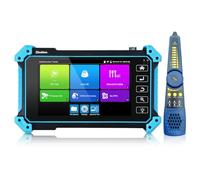 Henkion Testeur de Vidéosurveillance 5.4" Écran Tactile IPC-5100C Plus- Prise en Charge 4K 8MP AHD CVI TVI CVBS IP Caméra Tester Traqueur de Câble, Prise en Charge POE PTZ HDMI VGA WiFi RS485 RJ45