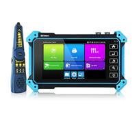 Henkion Testeur de Vidéosurveillance 5.4" Écran Tactile IPC-5200C Plus- Supporte 12MP IPC et 4K 8MP AHD CVI TVI SDI CVBS IP Analogique Caméra Tester Traqueur de Câble, POE PTZ HDMI VGA WIFI RS485 RJ45