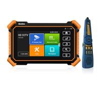 Henkion Testeur de Vidéosurveillance CCTV IP IPC-1900C Plus 4K 8MP 8K 32MP Test de Caméra IP Moniteur Écran Tactile 4 Pouces Tester CCTV Support POE WiFi Sortie DC12V/3A avec Traceur de Câble