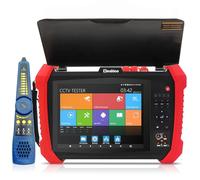 Henkion Testeur IPC CCTV H20-MOVTADHSEF 8K 32MP 12MP IP Caméra Test POE++ Max 90W HD Testeur de caméra 8MP TVI/CVI/AHD/SDI/CVBS DMM TDR WiFi Outils de réseau RJ45 Testeur de câble 2CH SFP Port HD VGA