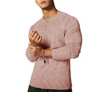 Henley T-Shirts pour Hommes Décontracté à Manches Longues Coupe régulière Douce et Confortable Color Kaki Size XXL