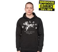 Henleys Colhen Décontracté Confort Créateur Graphique Capuche Hommes Noir