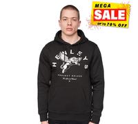 Henleys Colhen Décontracté Confort Créateur Graphique Capuche Hommes Noir
