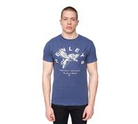 Henleys Colhen T-Shirt Graphique Casual Pour Hommes Bleu Foncé