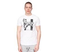 Henleys Curveball Hommes Décontracté Mode Créateur Robe Haut Blanc
