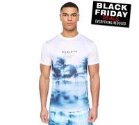 Henleys Hennicane T-Shirt À Manches Courtes Pour Hommes Blanc