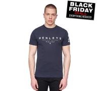 Henleys Hentyme Hommes Décontracté Designer Robe Mode Smart Haut Marine