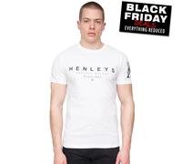 Henleys Hentyme T-Shirt Casual Pour Hommes Mode Urbaine Blanc