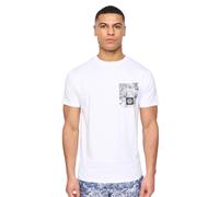 Henleys Henwave T-Shirt Designer Pour Hommes Mode Urbaine Blanc