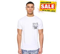 Henleys Henwave T-Shirt Designer Pour Hommes Mode Urbaine Blanc
