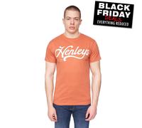 Henleys Scripthen Haut T-Shirt De Mode Décontracté Pour Hommes Rouge