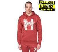 Henleys Sweat À Capuche Pour Hommes Curveball Confort Mode Élégant Rouge Foncé