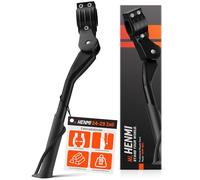 HENMI Bequille Velo 24-29 Pouces Réglable en Hauteur Béquille Vélo Latérale Antidérapante Stable Bequille Velo pour VTT, Electrique, Vélo Trekking, Vélo Ville, Vélo Banlieue