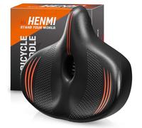 HENMI Selle Velo Ultra Confortable, Homme Femme Selle Velo, Selle Vélo Anti Douleur Ergonomique, Selle Vélo pour Vélos de Velo VTT/Electrique/Ville/Stationnaire Accessoires
