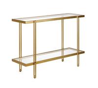 Henn&Hart Table console rectangulaire en laiton de 106,7 cm de large, table d'entrée, table d'appoint pour salon, couloir