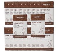 Hennedrog - Henna Chatain Châtain 90g - Coloration Végétale Châtain (Châtaigne), 20 x 90 g