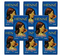 Hennedrog Henna Souad Coloration capillaire à base de plantes Rouge clair (rouge clair, 10 x 90 g)