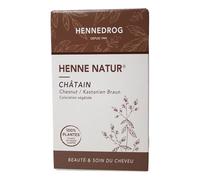 Hennedrog - Henné Châtain Kastanienbraun 90g - Coloration capillaire à base de plantes en brun châtain