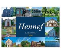 Hennef - Ville des 100 villages (calendrier mural 2026 DIN A4 paysage) - Calendrier mensuel CALVENDO